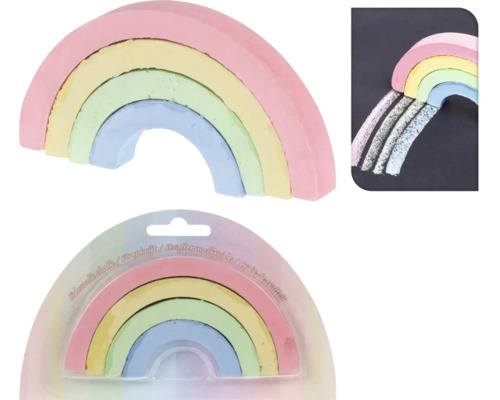 Sada duhové křídy na chodník