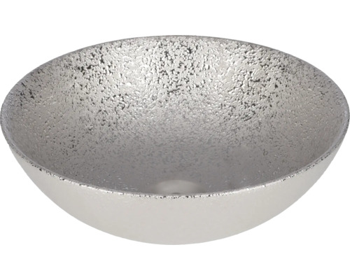 Umyvadlo na desku Differnz Bright sanitární keramika stříbrná 36 cm 38.009.30