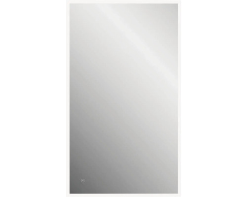 Zrcadlo s osvětlením form&style LEMBATA s ochranou proti zamlžení 120 x 70 cm 70 x 120 cm IP 44 Obdélníkové zrcadlo s úzkým rámem