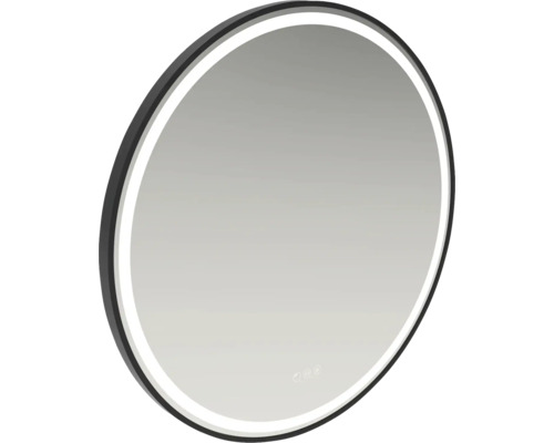 Kulaté zrcadlo s osvětlením v rámu form&style SABA s ochranou proti zamlžení 80 x 80 cm IP 44 Kulaté zrcadlo s LED osvětlením