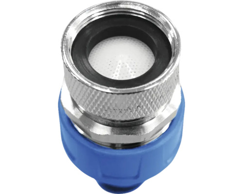 Provzdušňovač kohoutku s vnějším závitem a modrou rukojetí