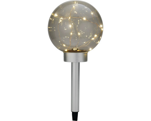 Zahradní zápich se skleněnou koulí a LED světly
