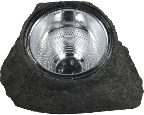 Zahradní svítidlo vzhledu kamene se stříbrným reflektorem