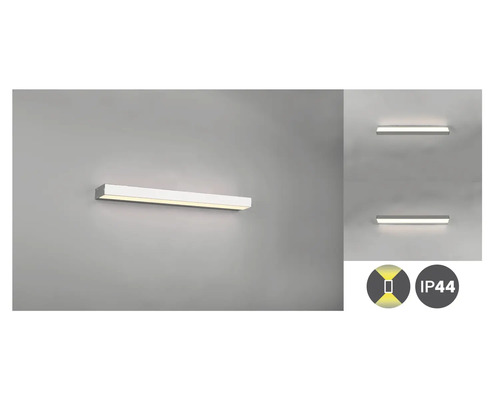 Obdélníkové nástěnné svítidlo pro přímé osvětlení s krytím IP44
