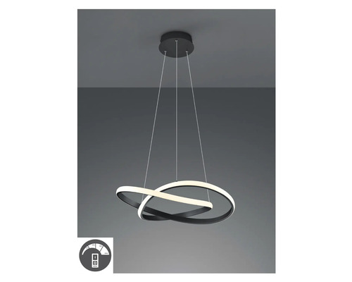 Moderní LED závěsné svítidlo s stmívatelnými světelnými kruhy