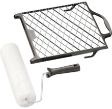 Sada válečku na barvu s válečkem, rámem a mřížkou na stírání