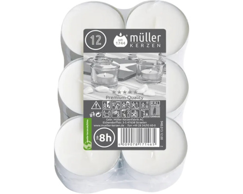 Balení dvanácti čajových svíček