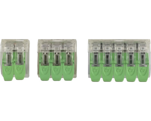 Drátové konektory se dvěma, třemi a pěti svorkami