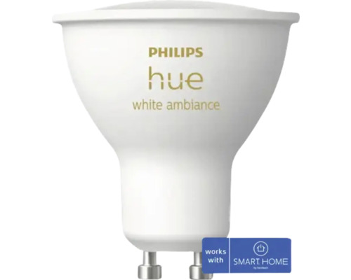 LED žárovka Philips HUE 8720169229976 White GU10 4,2W 250lm stmívatelná - kompatibilní se SMART HOME by hornbach Žárovka Philips Hue White Ambiance