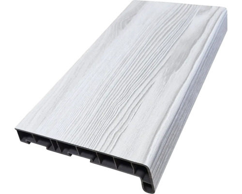 Parapet na míru PVC vnitřní s nosem Riberia Ash Cream 20052006 17/40x150 mm, délka na přání 500-5000 mm