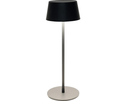 Stolní lampa se stínidlem a kulatou základnou