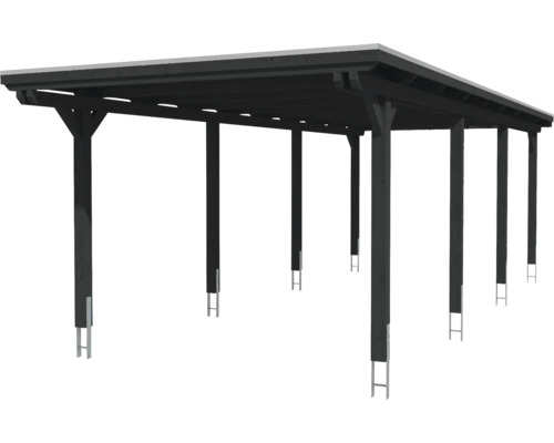 Dřevěný carport se sloupky