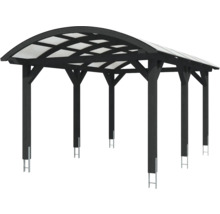 Dřevěný carport s polykarbonátovou střechou