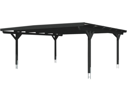 Dřevěný carport s plochou střechou