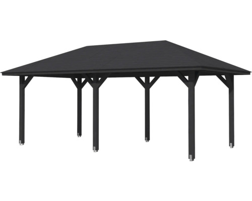 Dřevěný altán se střechou