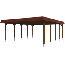 Dřevěný carport se střechou