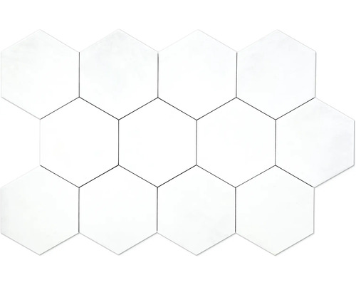 Obklad hexagon imitace betonu Denia 14x16 cm Mozaikové dlaždice ve tvaru šestiúhelníku