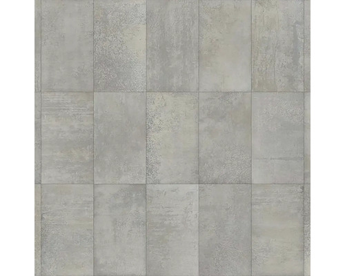 PVC podlaha šedá CPN Floor Tiles grey 196M šířka 4 m (metráž) Šedé podlahové dlaždice s matným povrchem.
