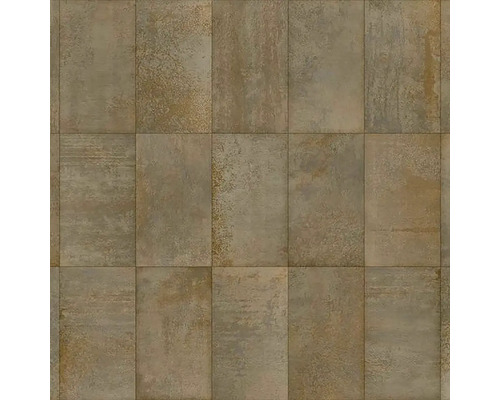 PVC podlaha hnědá CPN Floor Tiles brown 639M šířka 4 m (metráž) Obdélníkové dlaždice s texturovaným povrchem