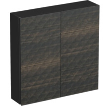 Koupelnová skříňka závěsná Intedoor TRENTA černohnědá 60 x 60 x 15 cm TRE HZ 60x15 2D B LR29