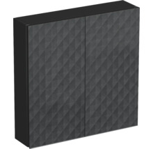 Koupelnová skříňka závěsná Intedoor TRENTA černá matná 60 x 60 x 15 cm TRE HZ 60x15 2D B U129