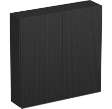 Koupelnová skříňka závěsná Intedoor TRENTA černá matná 80 x 60 x 15 cm TRE HZ 80x15 2D B A9276