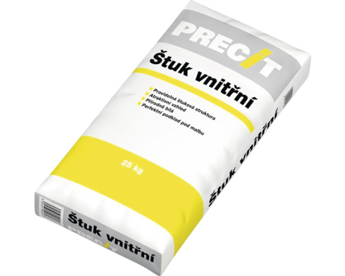 Balení interiérové štukové omítky s obsahem 25 kilogramů