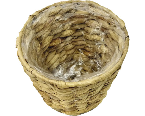 Pletený koš na rostliny s plastovou vložkou