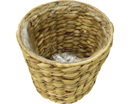 Proutěný květináč vyložený fólií