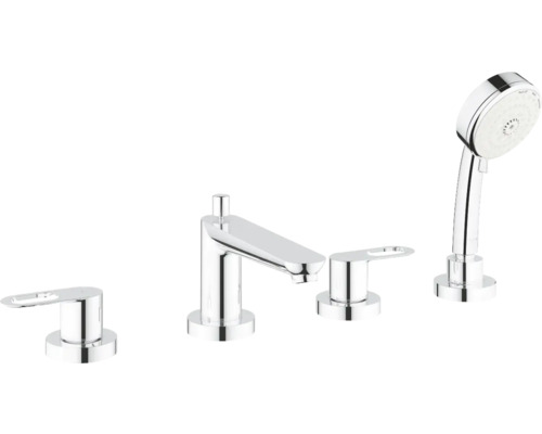 Baterie na okraj vany GROHE BauLoop chrom 2511900A Čtyřdílná vanová baterie s ruční sprchou