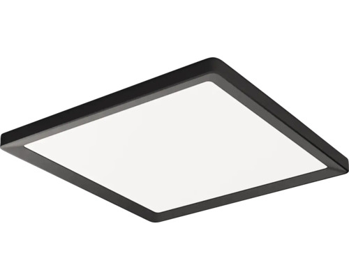 Čtvercové stropní svítidlo s černým rámem
