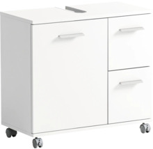 Skříňka pod umyvadlo se zásuvkami a kolečky do koupelny