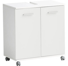 Skříňka pod umyvadlo se dvěma dvířky a kolečky