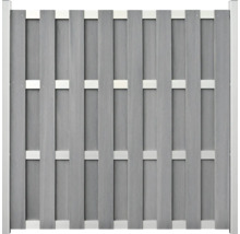 Šedý plastový plotový panel