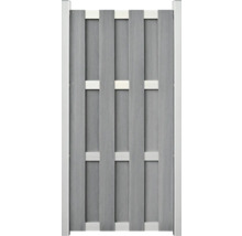 Plastový plot s dřevěnou strukturou