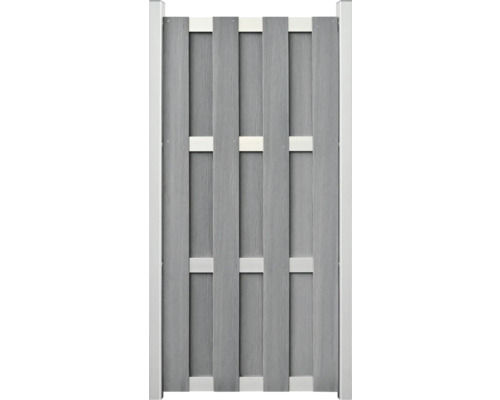 Plastový plot s dřevěnou strukturou