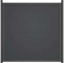 Hliníková zahradní branka s vodorovnými panely