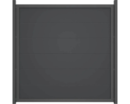 Hliníková zahradní branka s vodorovnými panely