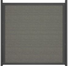 Zahradní plot z vodorovných prvků v rámu