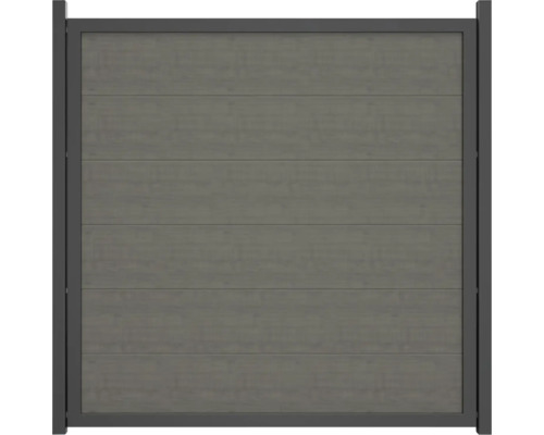 Zahradní plot z vodorovných prvků v rámu