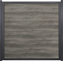 Plotový prvek s dřevěnou strukturou a rámem