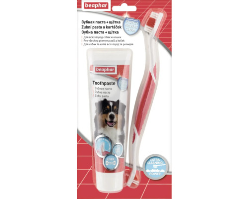 Beaphar zubní pasta a kartáček pro psy a kočky
