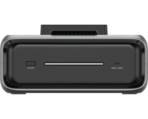 Černá napájecí stanice s vypínačem a portem USB-C 140 W