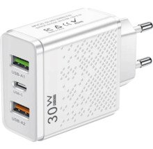 30wattová USB nabíječka s porty USB-A a USB-C