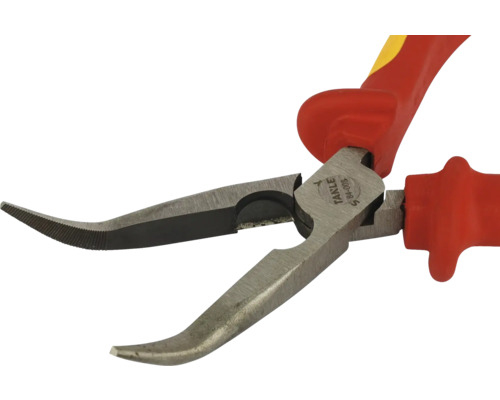 Zahnuté kleště s plastovými rukojeťmi