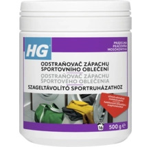 Odstraňovač pachu sportovního oblečení HG v bílé nádobě s fialovou etiketou