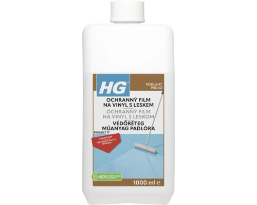 HG ochranný film s leskem pro podlahy z umělých materiálů 1 litr HG ochranný film na vinylové podlahy s leskem v 1000 ml lahvi