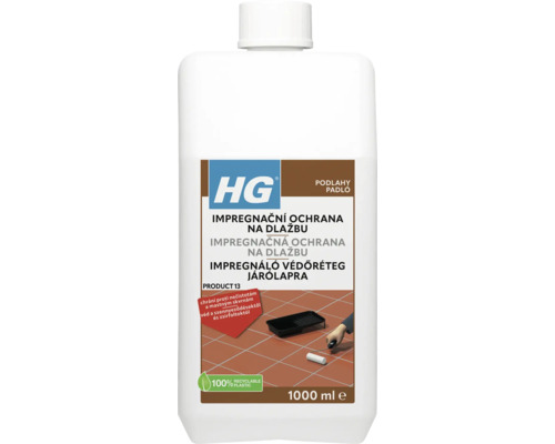 HG impregnace pro ochranný prostor na dlažbu 1 l HG impregnační ochrana na dlažbu, 1000 ml láhev