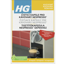 Čisticí kapsle HG pro kávovary Nespresso, 6 kusů