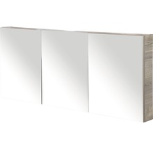 Zrcadlová skříňka bez osvětlení Sanox 160 x 13 x 65 cm tabacco se 3 dvířky